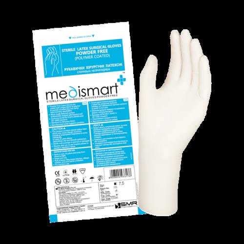 Рукавички хірургічні латексні стерильні не припудрені, Medismart (розмір 7,5)